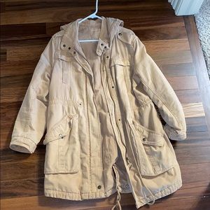 American Eagle Taupe/Dark Tan Utility Coat